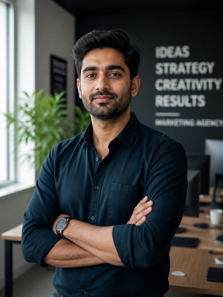 Portrait of [FOUNDER NAME], Founder of TRAFIXEL, Patna's performance marketing agency