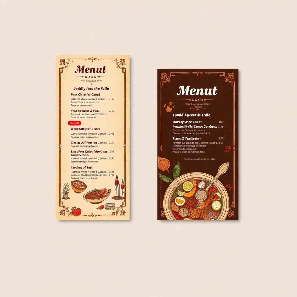 Restaurant Menu & Collateral — graphic design portfolio by TRAFIXEL