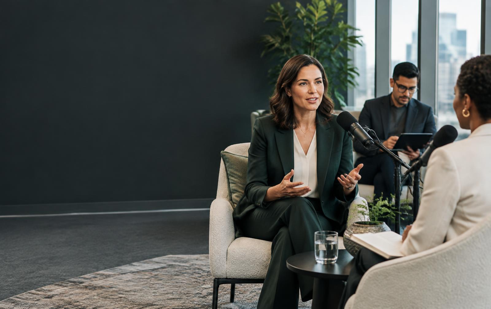 Established coach sharing expert commentary in a professional media interview