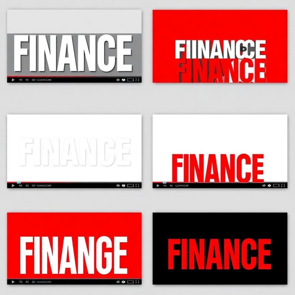 YouTube Thumbnail Pack — Finance Niche — graphic design portfolio by TRAFIXEL